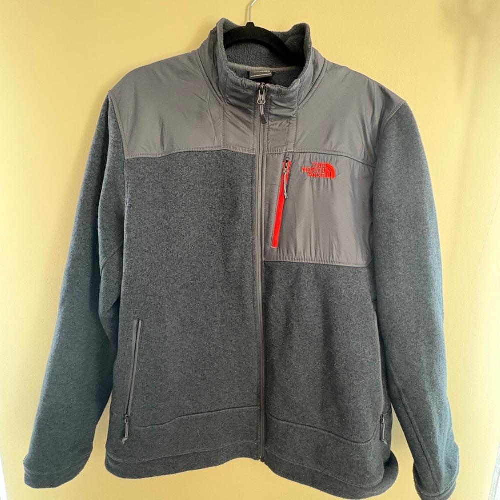 The North Face Gray Zip Up Sweater